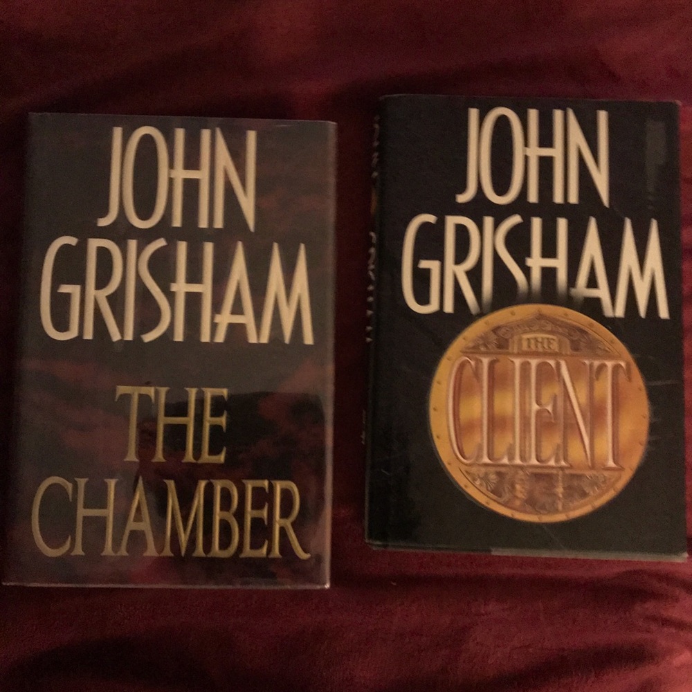 Two John Grisham 1st Edition Books Good Condition